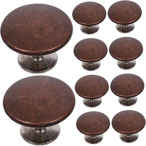 Tofficu 10 Sets Antique Zinc Alloy Round Rivets for DIY Clothing Bags Shoes Decorative Screw Back Studs Kit Easy to Install Replacement Accessories for Craft Projects in Saudi Arabia