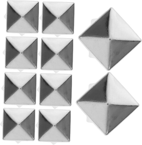 Uonlytech 100pcs Long-Lasting Square Rivets for DIY Decor Clothing Punk Costumes in Saudi Arabia