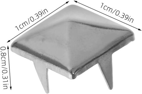 Uonlytech 100pcs Long-Lasting Square Rivets for DIY Decor Clothing Punk Costumes in Saudi Arabia