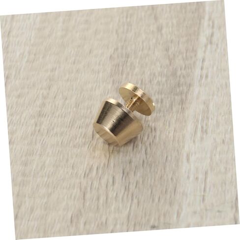 TEHAUX 25Pcs Fine Copper Studs with Screw Base for Bags Durable Rivets for Craft Smooth Edge Design for Handbag and Belt Accessories Golden in Saudi Arabia