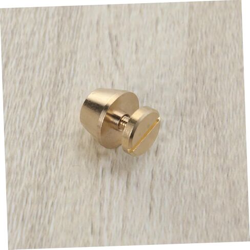 TEHAUX 25Pcs Fine Copper Studs with Screw Base for Bags Durable Rivets for Craft Smooth Edge Design for Handbag and Belt Accessories Golden in Saudi Arabia