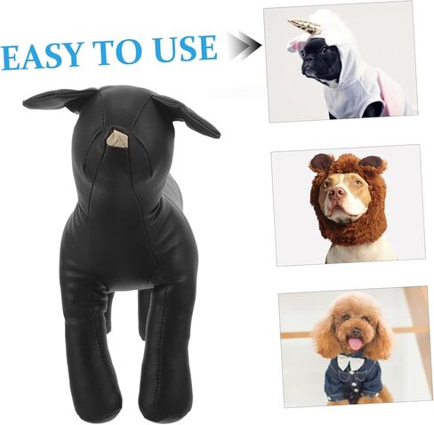 INOOMP Dog Clothes Display Mannequin Pu Leather Dog Model for Pet Shop Display Adorable Design Material Easy to Clean for Clothing Showcase in Saudi Arabia