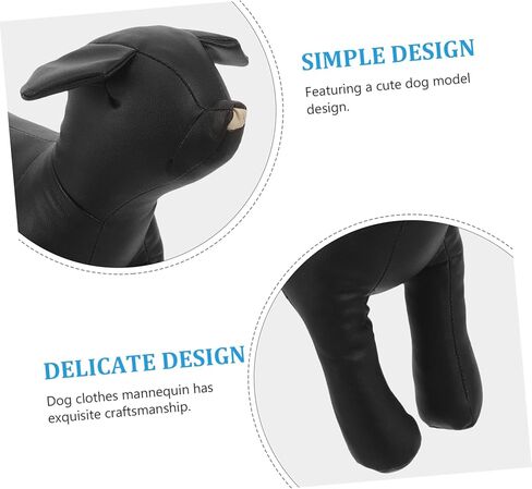 INOOMP Dog Clothes Display Mannequin Pu Leather Dog Model for Pet Shop Display Adorable Design Material Easy to Clean for Clothing Showcase in Saudi Arabia
