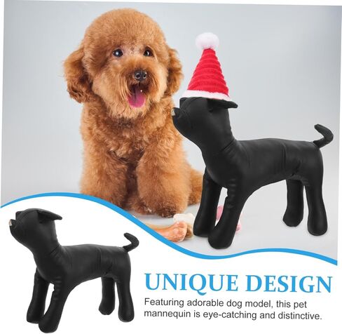 INOOMP Dog Clothes Display Mannequin Pu Leather Dog Model for Pet Shop Display Adorable Design Material Easy to Clean for Clothing Showcase in Saudi Arabia