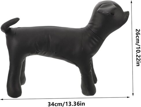 INOOMP Dog Clothes Display Mannequin Pu Leather Dog Model for Pet Shop Display Adorable Design Material Easy to Clean for Clothing Showcase in Saudi Arabia