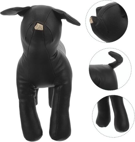 INOOMP Dog Clothes Display Mannequin Pu Leather Dog Model for Pet Shop Display Adorable Design Material Easy to Clean for Clothing Showcase in Saudi Arabia