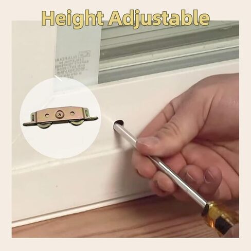 2pcs Heavy Duty Sliding Door Rollers, Lancisism Steel Ball Bearing Patio Door Wheels, Heavy Duty Tandem Wheels Compatible for Andersen, Truth Part #31761A, Jeld Wen, Milgard, Marvin, Peachtree in Kuwait