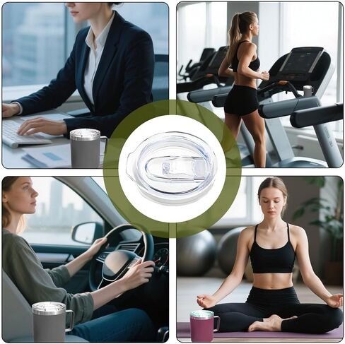 قطعتان من غطاء بديل، غطاء كوب، كوب بيرة كلاسيكي سعة 16 أونصة، أغطية أكواب بديلة شفافة مضادة للانسكاب مع حلقة سيليكون مانعة للتسرب، خالية من مادة BPA، آمنة للاستخدام في غسالة الأطباق لتغطية كوب الشرب in Kuwait