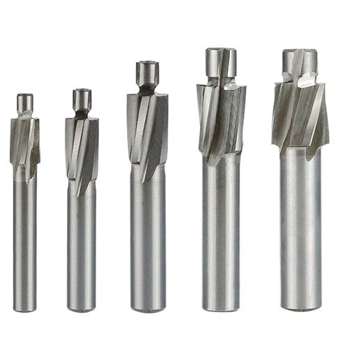 5 قطعة HSS Counterbore نهاية مطحنة M3-M8 الطيار الشق أداة قاطعة المطحنة وسع نهاية المطاحن للخشب المعادن الحفر in Kuwait