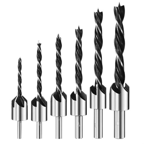 SHOKHI 3mm-10mm HSS Countersink Drill Bit Set Reamer Woodworking Chamfer Drill Counterbore Pliot Hole Cutter Screw Hole Drill (Size : 5PCS Set) in Saudi Arabia