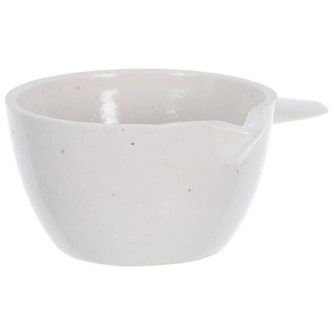2pcs Round Evaporating Dish with Handle High Chemical Stability Acid Alkali Resistant Laboratory and Home Use Porcelain Container with Spout for Heating and Storing in Saudi Arabia