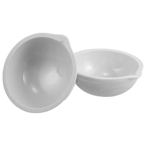 SAFIGLE 2pcs Ceramic Evaporating Bowls for Laboratory Use Heat-Resistant Scientific Petri Dishes Accelerating Solvent Evaporation Porcelain Plates for Chemical Analysis Experiments in Saudi Arabia