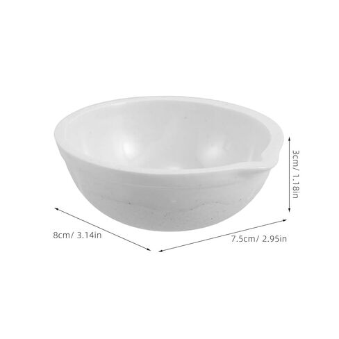 SAFIGLE 2pcs Ceramic Evaporating Bowls for Laboratory Use Heat-Resistant Scientific Petri Dishes Accelerating Solvent Evaporation Porcelain Plates for Chemical Analysis Experiments in Saudi Arabia