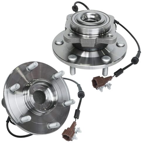 Detroit Axle-4WD Front Wheel Hubs for Ford 2011-2014 F-150 [SVT Raptor ، مع 6 مسمار محور] ، مجموعة محمل عجلتين 2012 2013 استبدال in Kuwait
