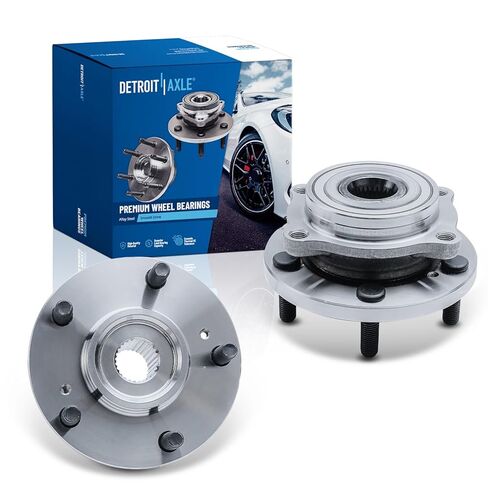 Detroit Axle-4WD Front Wheel Hubs for Ford 2011-2014 F-150 [SVT Raptor ، مع 6 مسمار محور] ، مجموعة محمل عجلتين 2012 2013 استبدال in Kuwait