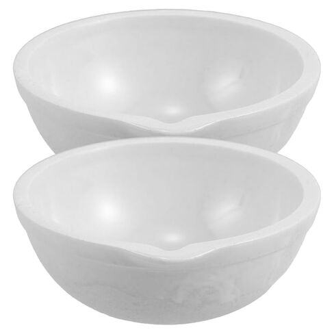 SEWACC 2pcs Ceramic Evaporating Basins for Laboratory Use with High Thermal Resistance Efficient Solvent Evaporation Scientific Analysis Culture and Agar Dish in Saudi Arabia