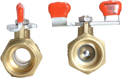 XFITTING Barb Crimp Pex 1/2 Inch x 1/2 Male Ball Valve With Tee Handle, 23-1-9=2X, 2 Pieces in Kuwait