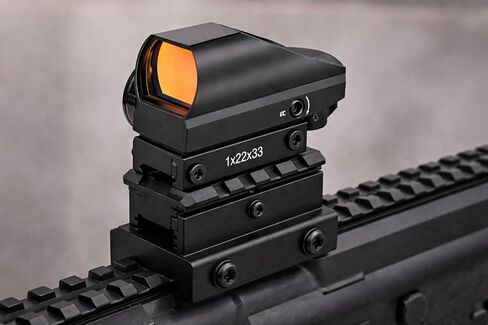 Gotical Picatinny Riser Mount Adjustable Height Lockdown Series with Quick Release, 1.57", Raise 0.9-1.2 inches, Scalloped Picatinny Slots for Scopes in Saudi Arabia