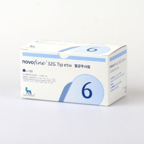 منتجات العناية بمرضى السكري نوفوفين 32 جم 6 ملم 1 صندوق (100 قطعة) in Kuwait