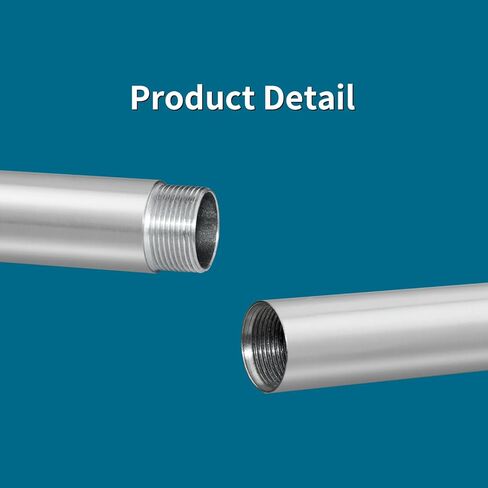 2-Pack 3/4"X30" Heavy Duty Metal Pipe with stardard NPT 3/4" thread Fit for Pipe Clamps in Kuwait