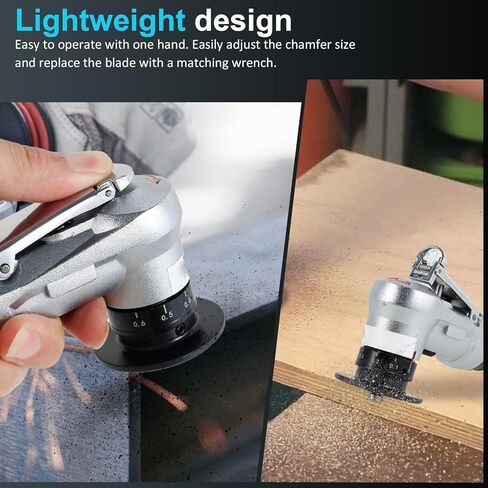 ماكينة شطب هوائية صغيرة، ماكينة تشذيب هواء محمولة 30000 دورة في الدقيقة مع مدخل هواء 1/4 بوصة، أدوات هواء ماكينة شطب صغيرة بزاوية 45 درجة مع شفرات لإزالة الحواف in Kuwait