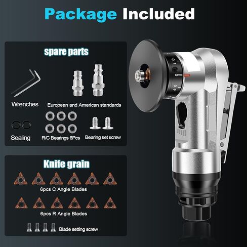 ماكينة شطب هوائية صغيرة، ماكينة تشذيب هواء محمولة 30000 دورة في الدقيقة مع مدخل هواء 1/4 بوصة، أدوات هواء ماكينة شطب صغيرة بزاوية 45 درجة مع شفرات لإزالة الحواف in Kuwait