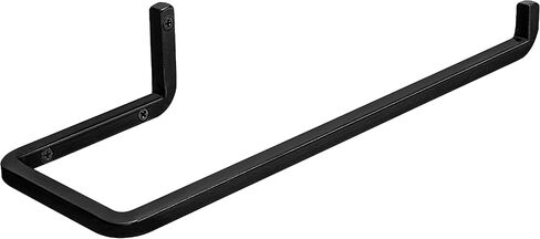Wrought Iron Paper Towel Holder - Wall Mount Paper Towel Rack for Kitchen, Rustic Wall Mount Holder for Farmhouse Style Homes & Vintage Houses, Black, 12 x 4.7 x 2.5 Inches in Saudi Arabia