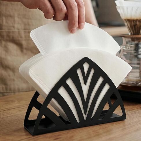 حامل مناديل معدني من ريساما للطاولة، حامل مناديل معدني قائم على شكل وردة لطاولات طعام المطبخ وأسطح العمل، حامل مناديل أسود على سطح الطاولة للاستخدام الداخلي والخارجي، هدايا فريدة لديكور الطاولة (أبيض) in Kuwait