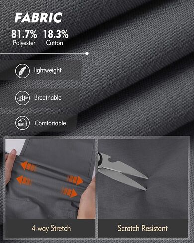 IGOLUMON Men's Stretch Tactical Pants,Ripstop Cargo Pants with 11 Pockets, Lightweight Outdoor EDC Work Hiking Pants Darkgrey in Kuwait