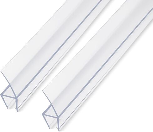 78" Shower Door Side Seal Strip for 3/8 inch Frameless Glass Shower Door Clear Polycarbonate(39" X2) in Saudi Arabia