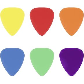 12 Pack Guitar Picks Plectrums, 0.5/0.6/0.7/0.8/1.0/1.2 mm Includes Thin Medium Heavy Thickness, Variety Colorful Celluloid Plectrums for Acoustic Guitar, Electric Guitar, Bass in Kuwait