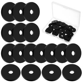 25 Pcs Rubber Washers for Bolts Heavy Duty Abrasion Resistant Rubbers 1 Od x 1/4 ID x 1/8 Thickness Rubbers Flat Washer Kit for Spacers Vibration Suppression in Kuwait