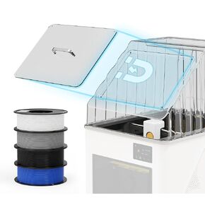 غطاء علوي شفاف من BIQU PopCap متوافق مع Snapmaker U1، هيكل PC عالي الحرارة، غلاف شفاف معزول ومقاوم للغبار مع 4 لفات بوزن 1 كجم (2.2 رطل) PLA GO in Kuwait