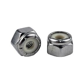 #12-24 Nylon Insert Locknuts 304 Stainless Steel 18-8 SS Pack of 25 Hex Nylock Nuts by Bolturos in Saudi Arabia
