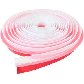 T-Shaped Door Draft Stopper 1.37" x 20FT, Clear Silicone Weather Stripping Door Seal Strip for Door Frame and Windows in Kuwait