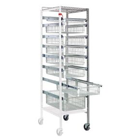 Quantum Medical PS-A2475-8WB Add-On Unit with Wire Baskets, Chrome in Kuwait