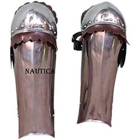 درع الساق لحارس الساق من العصور الوسطى من Nautical-Mart، وأرجل اللوحة، وزي بولينز in Kuwait