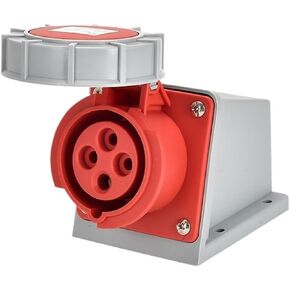 Industrial and socket connector three-phase 3-core 4P5 hole 16A32A waterproof non-explosion-proof aviation IP67(3P16A IP67 concealed seat GP 218) in Kuwait