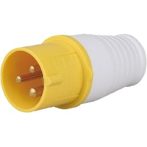 Waterproof industrial and socket concealed surface-mounted connector 3-pin 16A-4h aviation explosion-proof male and female yellow 110V(3 pin 16A plug) in Kuwait