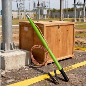 High Voltage ESD Discharge Rod - 10kV Static Electricity Removal Stick, Epoxy Resin Electric Ion Rod with Copper Wire & Hook, 1m/39.3in for Electronics Repair (Green) in Kuwait