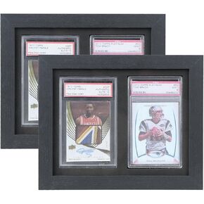 حافظة عرض للبطاقات الرياضية - إطار بطاقة تجارية مغناطيسية متدرجة مع حماية من إسفنج EVA، حامل جداري ذو رؤية واضحة لرياضة البيسبول وكرة القدم وكرة السلة والهوكي، يحمل 3 بطاقات in Kuwait