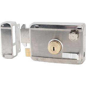 قفل ميكانيكي خارجي مضاد للسرقة من CHICISIS، مصنوع من الفولاذ المقاوم للصدأ المتين لأمن الباب الخشبي، قفل مضاد للسرقة، لأبواب الأمان، مسكن in Kuwait