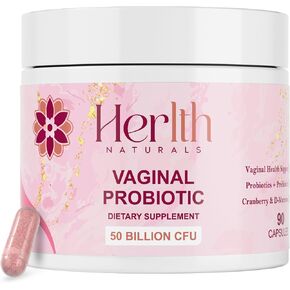 Vaginal Probiotics for Women – pH Balance & Vaginal Flora Support – Women’s Synbiotic with Probiotics & Prebiotics, Lactobacillus Blend & Cranberry – 90 Capsules in Saudi Arabia