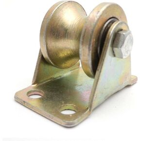 Pulley Pulley wheel clothes line pulley Pulley Block 60mm Dia Steel Bearing Steel Groove Rigid Caster Wheel V Shape U Type 2inch Heavy Duty Pulley Groove Wheel for Sliding Door(U Type 60mm) in Kuwait