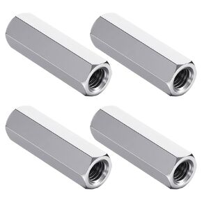 4 قطعة M8 اقتران الجوز M8 X 1.25-الملعب 40 مللي متر طول متري عرافة قضيب اقتران المكسرات in Kuwait