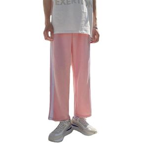Basketball Men Streetwear Sweatpant Baggy Pants Side Split Casual Sport Pants Wide Leg Oversize Pants Loose Athletic in Kuwait