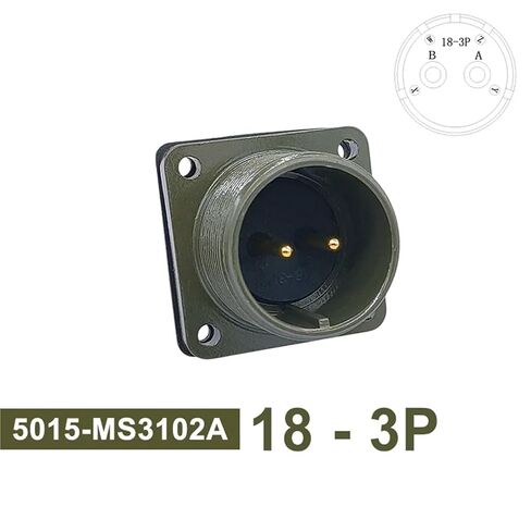 18S-3 18S-10 18S-11 Circular Connector 5015 Socket Military MIL-C MS3102A MS3106A MS3108A 1Pcs(Socket 3102 18-3P) in Saudi Arabia