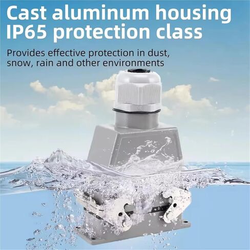 موصل عالي التحمل للطيران من الجانب العلوي للخارج مستطيل للذكور والإناث للآلات والمعدات 1 قطعة (من الأعلى، 24P) in Kuwait