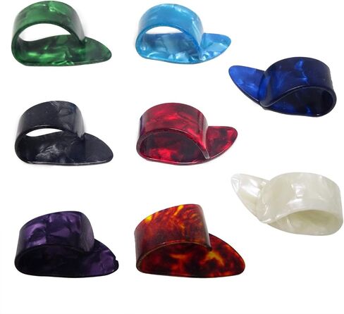 "8 قطع من أعواد الجيتار المسطحة مع صندوق للجيتار الصوتي البانجو أو القيثارة، 8 ألوان" in Kuwait