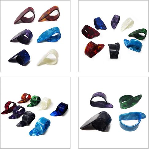 "8 قطع من أعواد الجيتار المسطحة مع صندوق للجيتار الصوتي البانجو أو القيثارة، 8 ألوان" in Kuwait